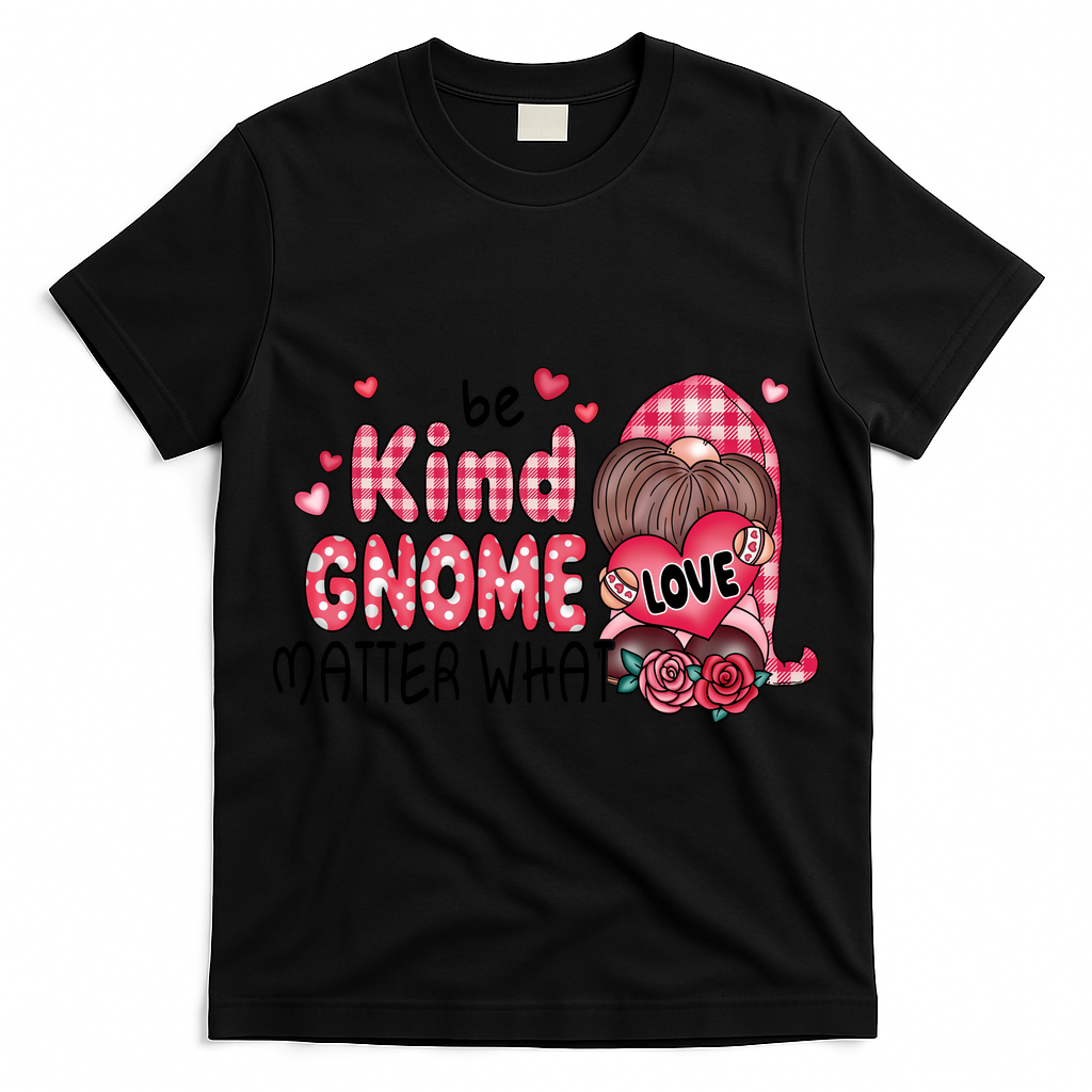 Be Kind Gnome Matter What Valentines Gift For Valentine Day T-Shirt