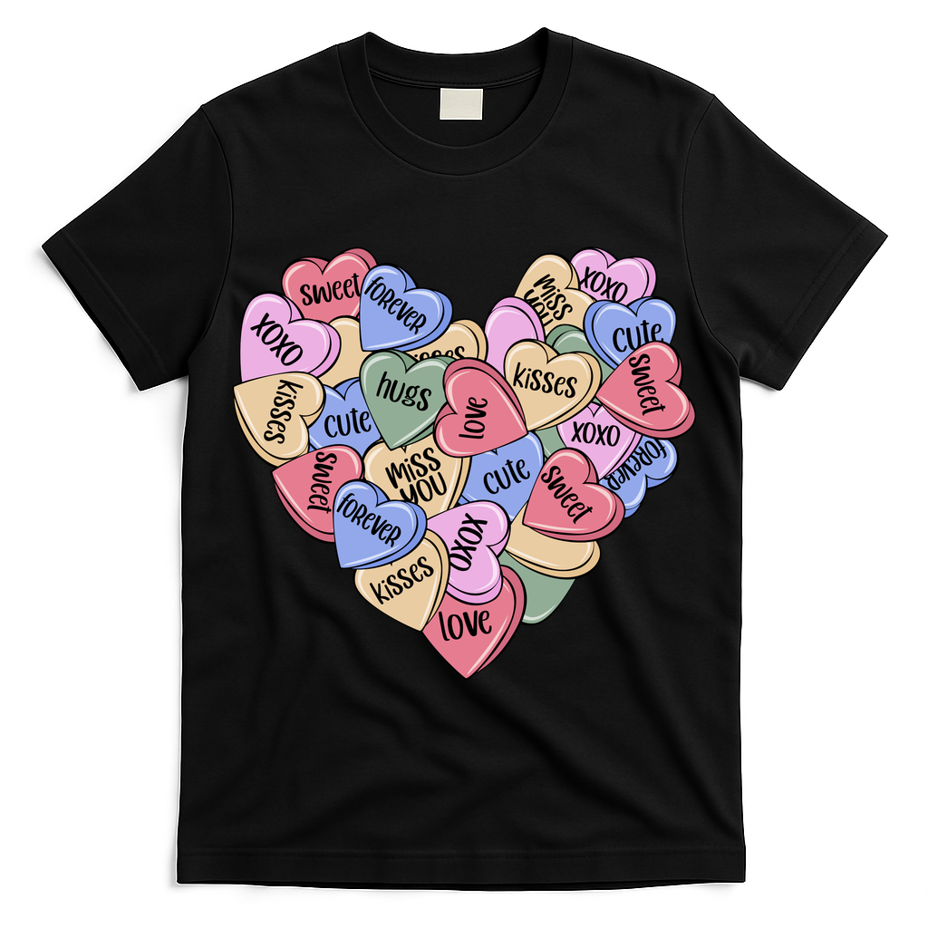 Be Mine Candy Heart Valentine Gift For Valentine Day T-Shirt