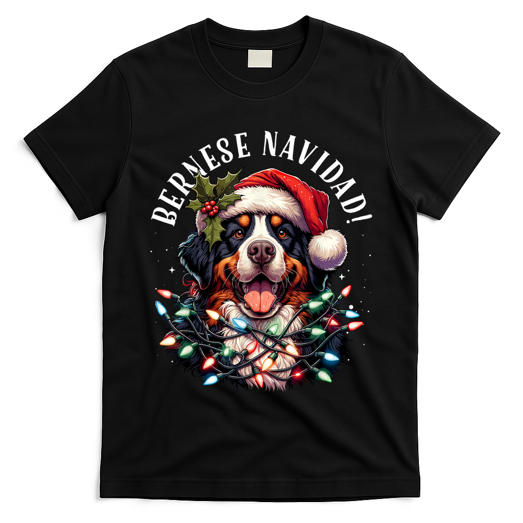 Bernese Mountain Dog Christmas Funny Bernese Navidad Berner T-Shirt