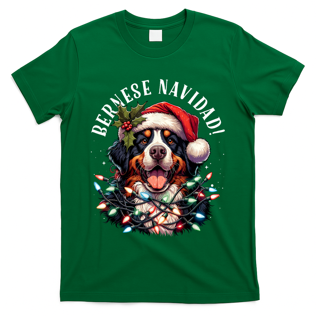 Bernese Mountain Dog Christmas Funny Bernese Navidad Berner T-Shirt