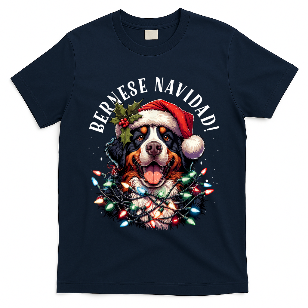 Bernese Mountain Dog Christmas Funny Bernese Navidad Berner T-Shirt