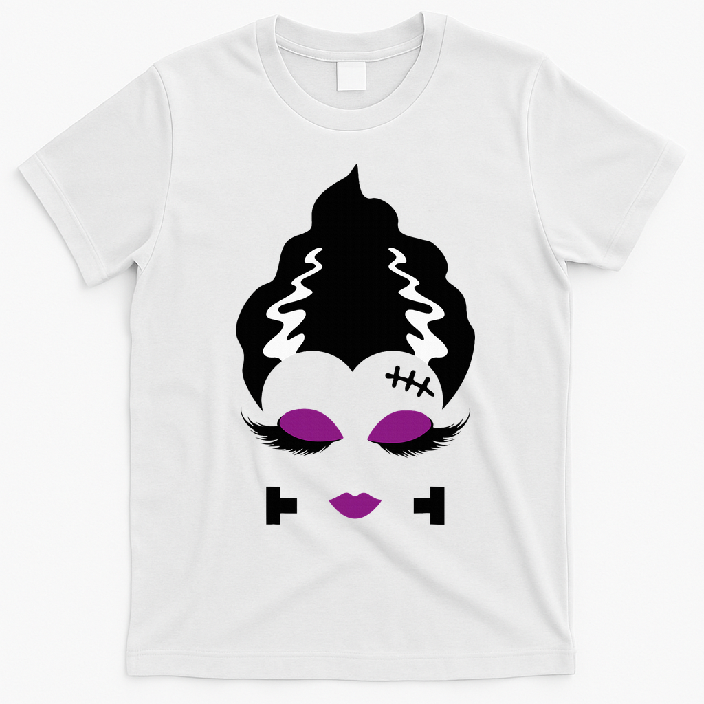 Bride Of F.R.A.N.K.E.N.S.T.E.I.N Monster Halloween Costume T-Shirt - White