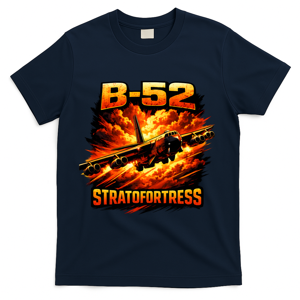 B-52 Stratofortress Bomber T-Shirt - Navy