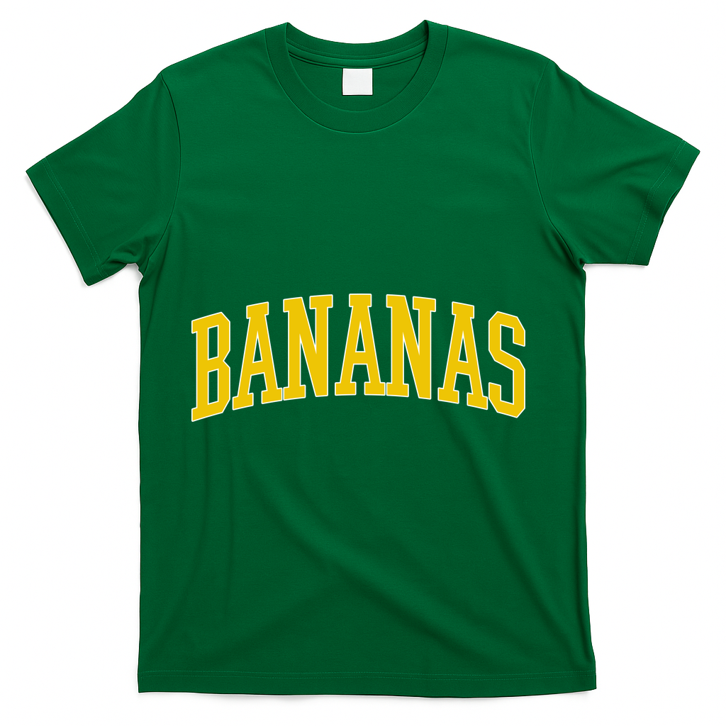 BANANAS Throwback Design Classic Logo T-Shirt - Green