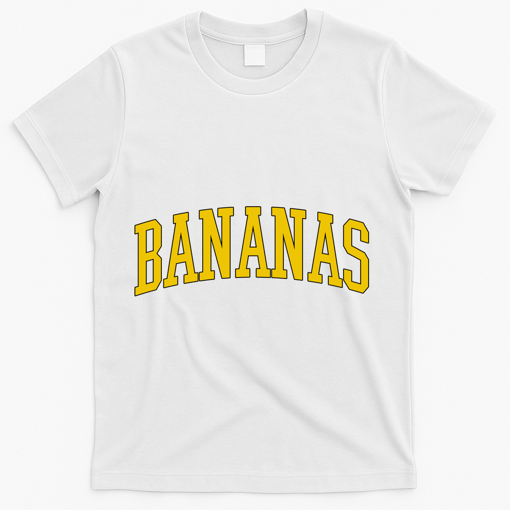 BANANAS Throwback Design Classic Logo T-Shirt - White