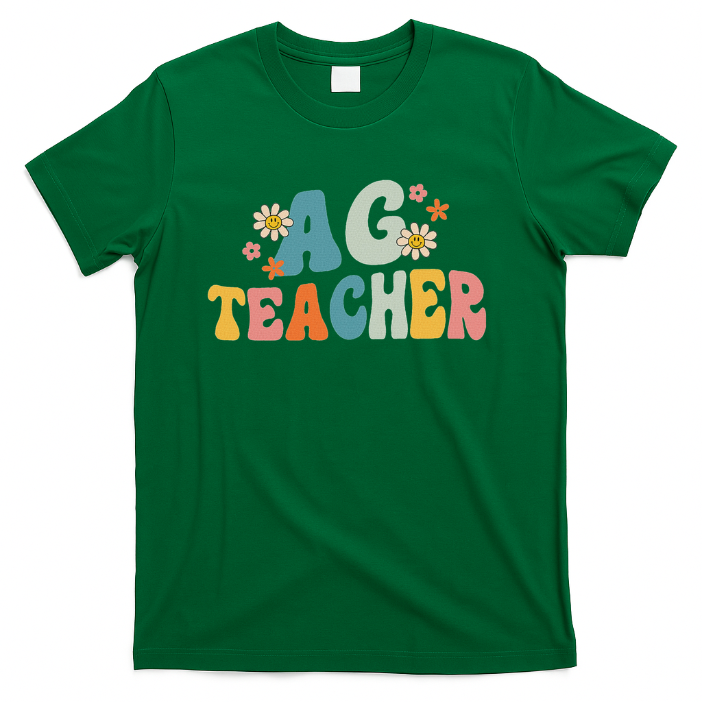 Back To School Agriculture Teachers Squad Ag Teacher T-Shirt - Green