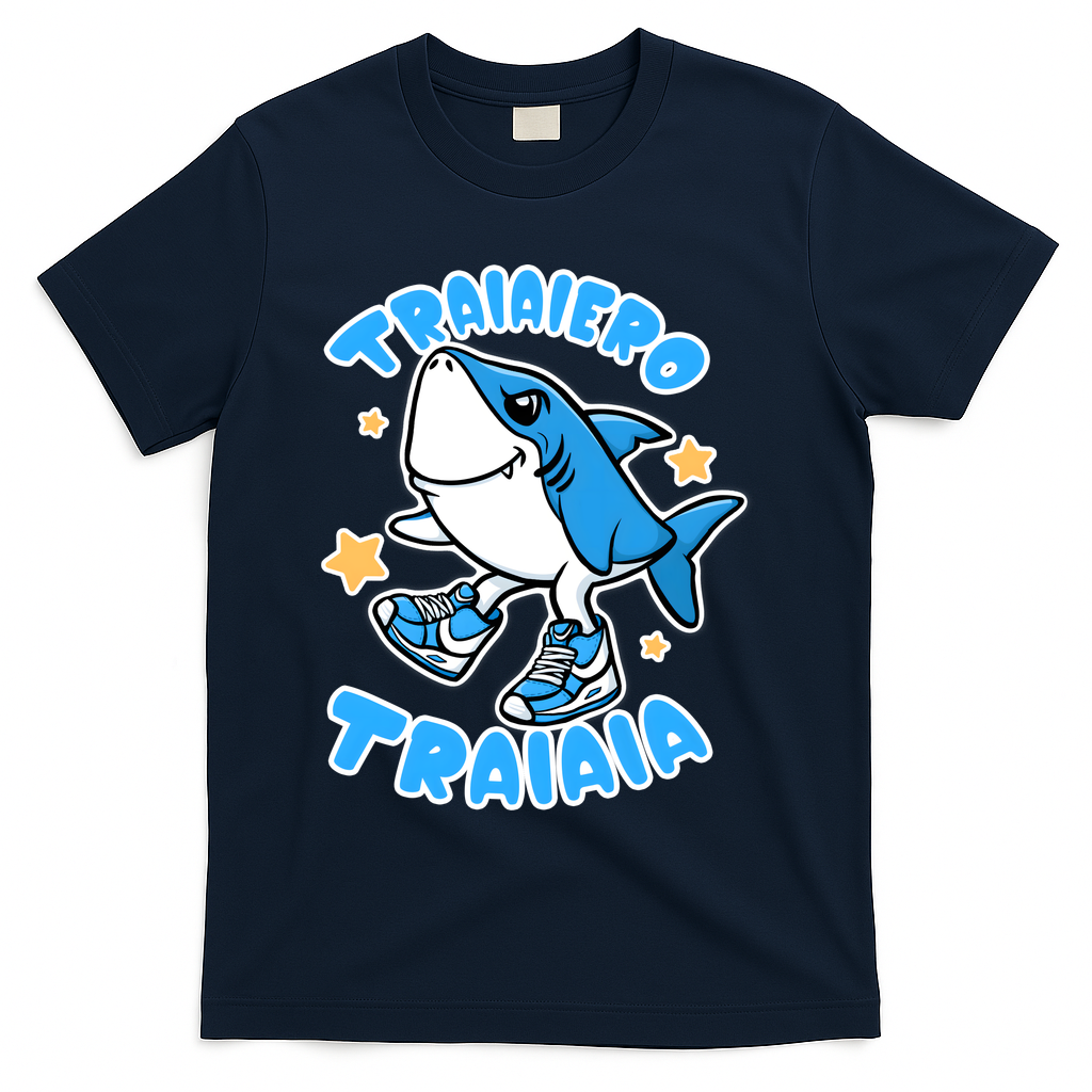 Brainrot Tralalero Tralala T-Shirt - Navy