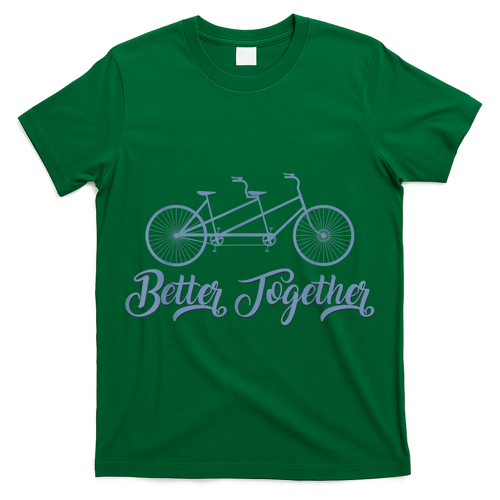 Better Together Tandem Bicycle Cyclist Bike Cycling T-Shirt