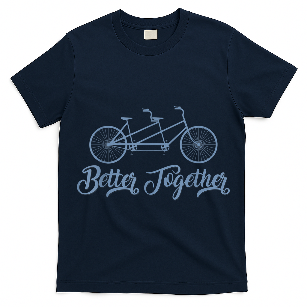 Better Together Tandem Bicycle Cyclist Bike Cycling T-Shirt