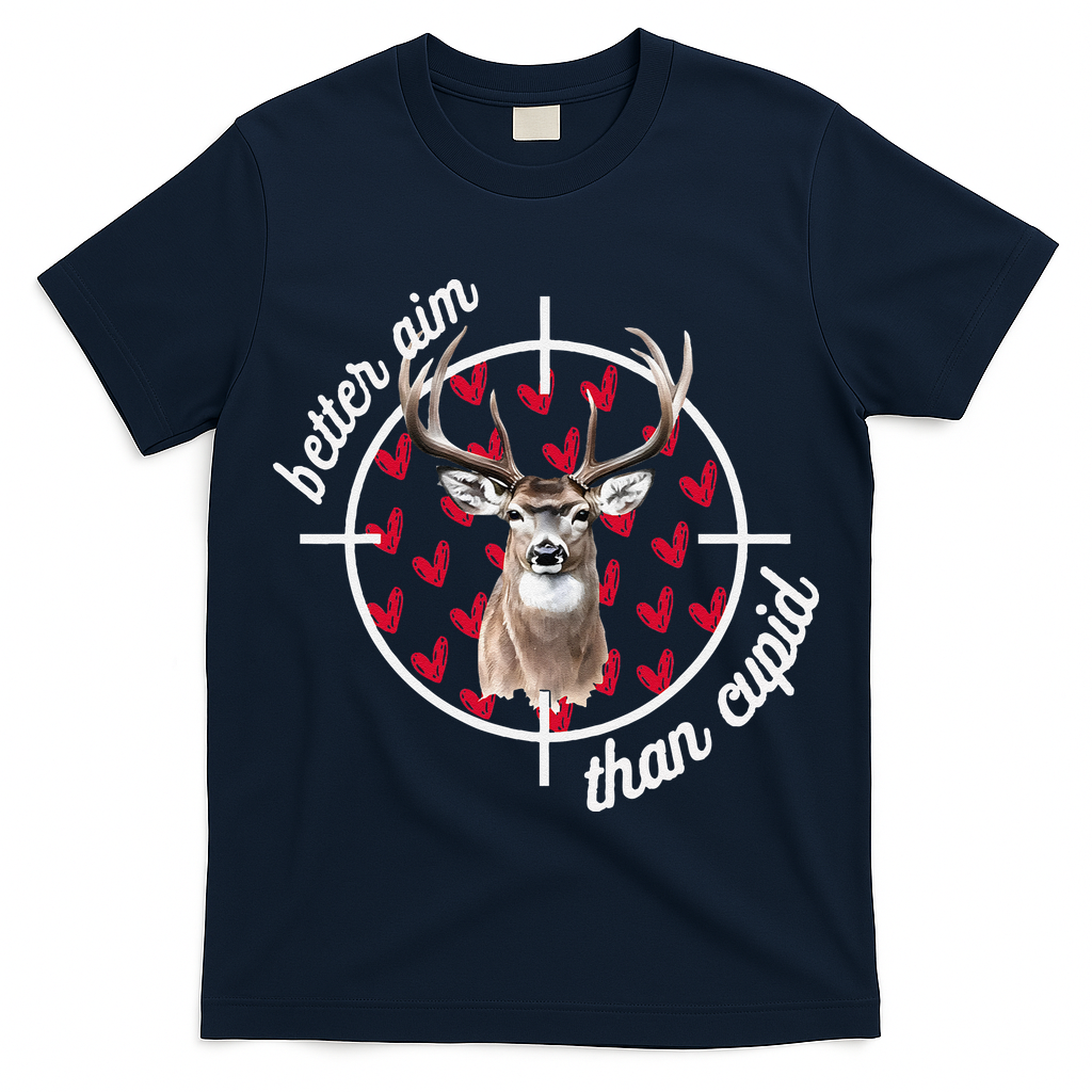 Boy Valentines Bucked Better Aim Than Cupid Deer Hunting T-Shirt