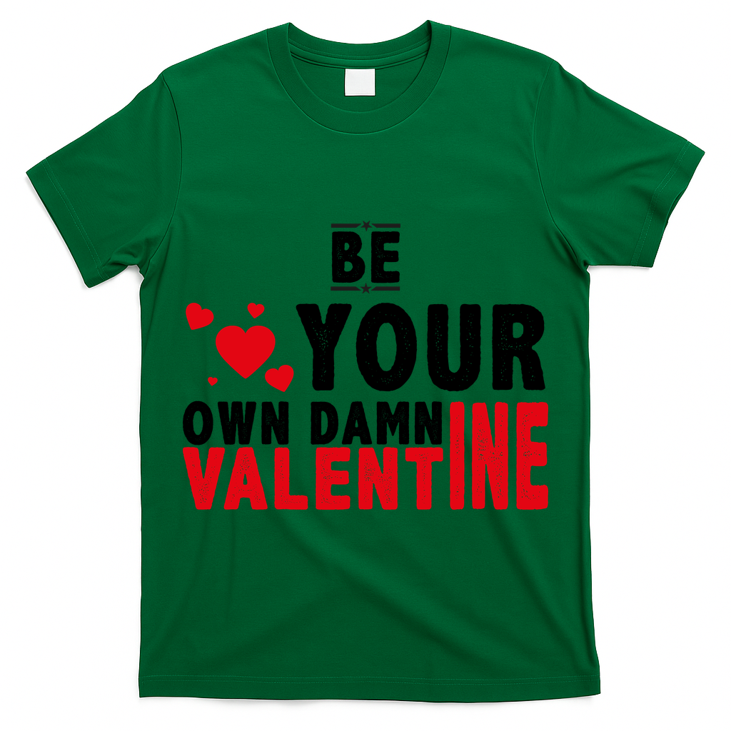 Be Your Own Damn Valentine Valentines Day Love T-Shirt