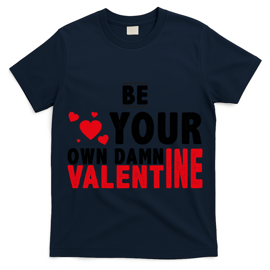 Be Your Own Damn Valentine Valentines Day Love T-Shirt