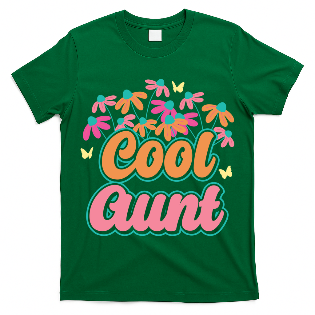 Cool Aunt Niece Nephew Auntie Nephews Gift T-Shirt