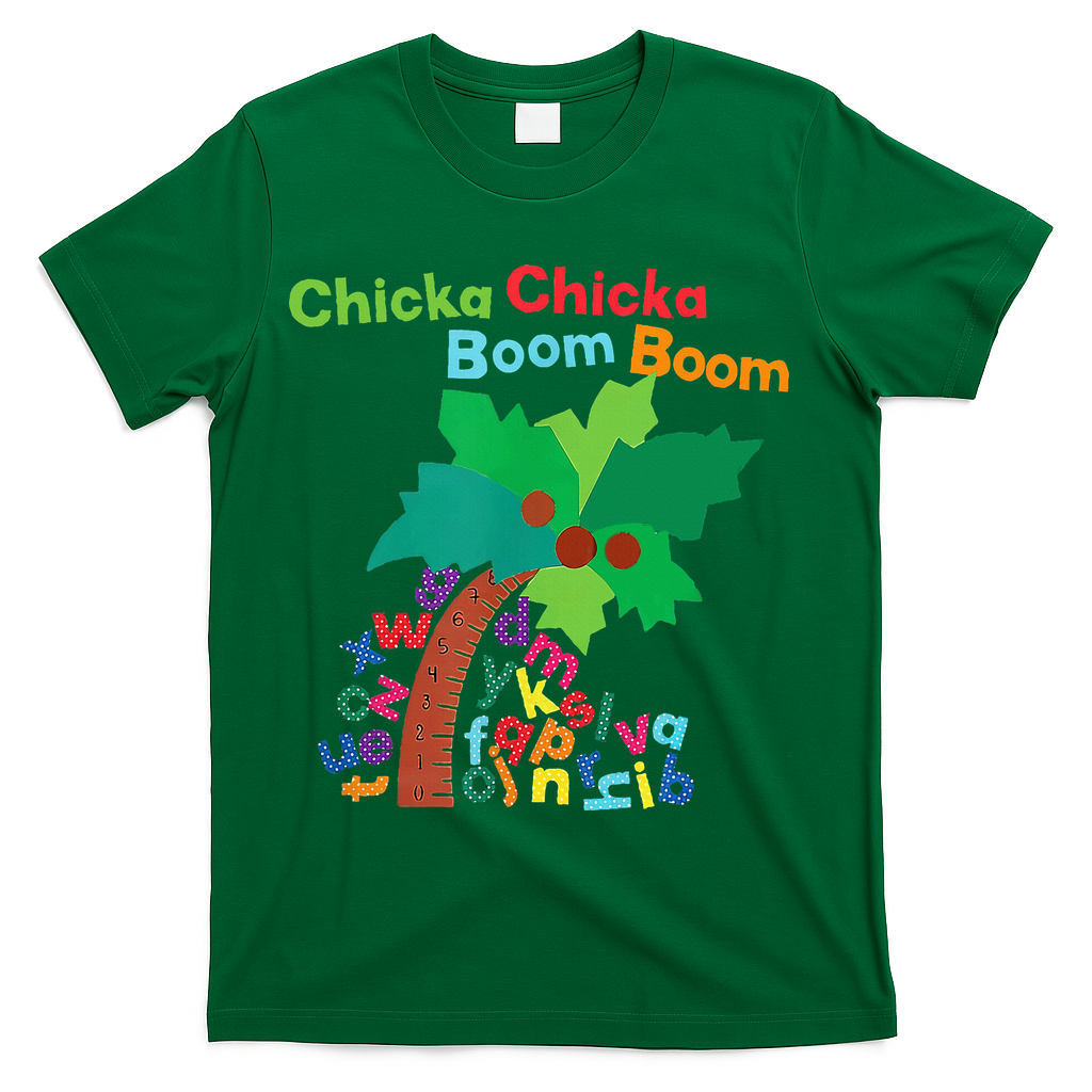 Chicka Boom Boom IM Glad To See You 1st Day Of School T-Shirt - Green