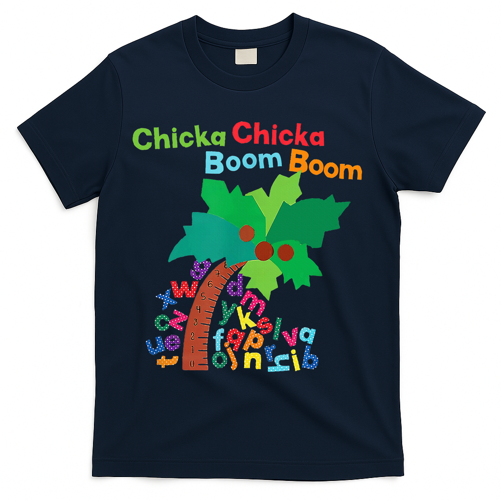 Chicka Boom Boom IM Glad To See You 1st Day Of School T-Shirt - Navy
