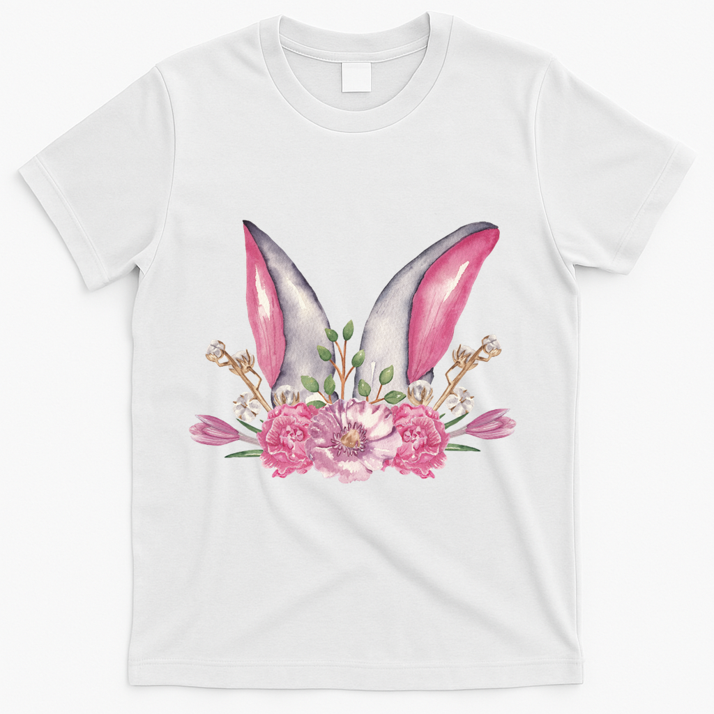 Cute Bunny Ears Easter T-Shirt - White