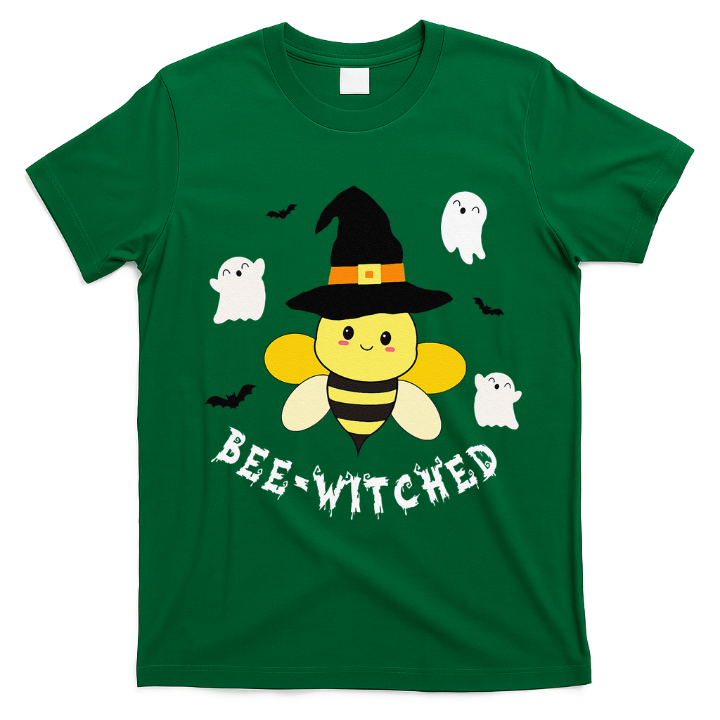 Cute Beekeeper Halloween Costume Funny Bee Pun Beewitched T-Shirt - Irish Green