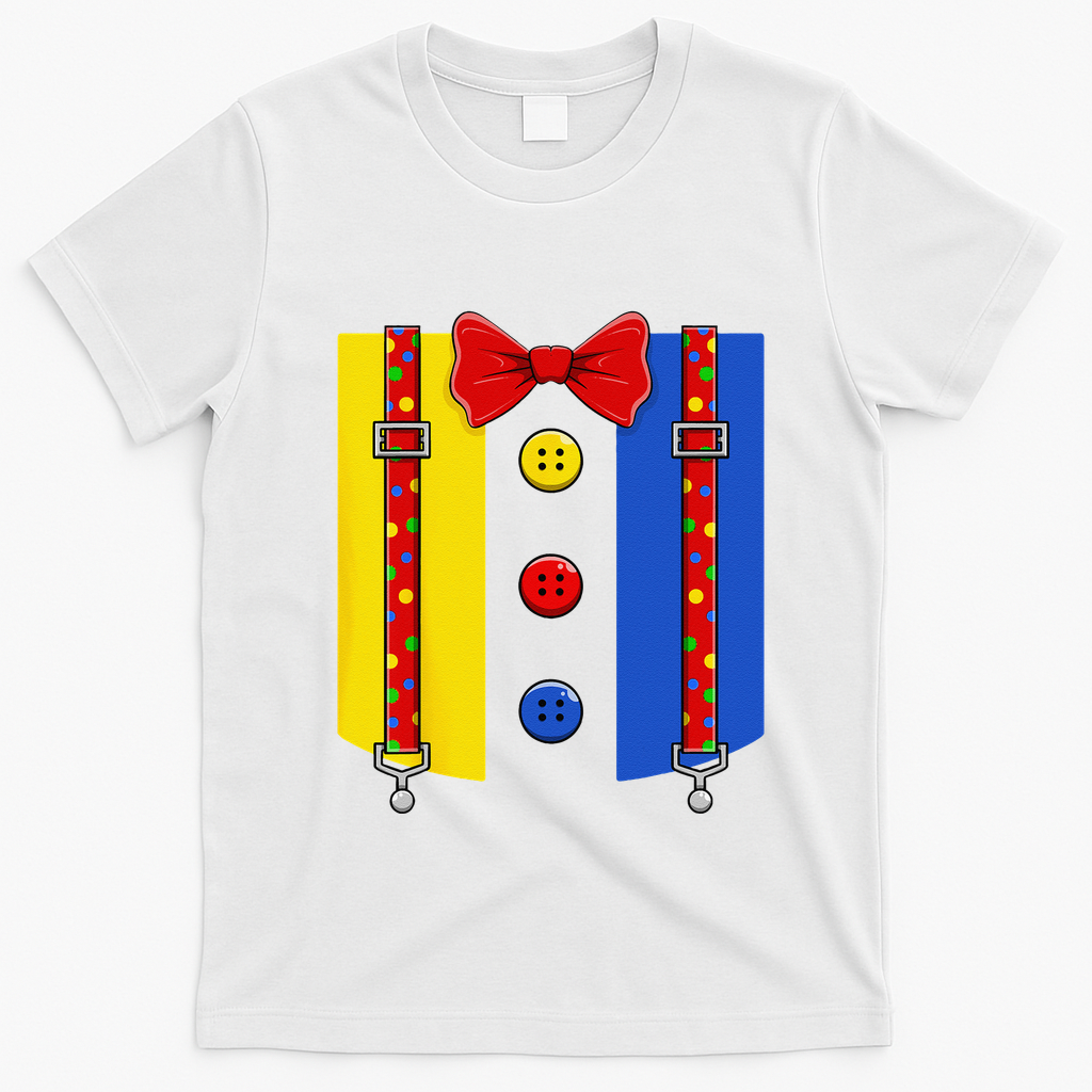 Clown Costume Halloween Circus Matching T-Shirt - White