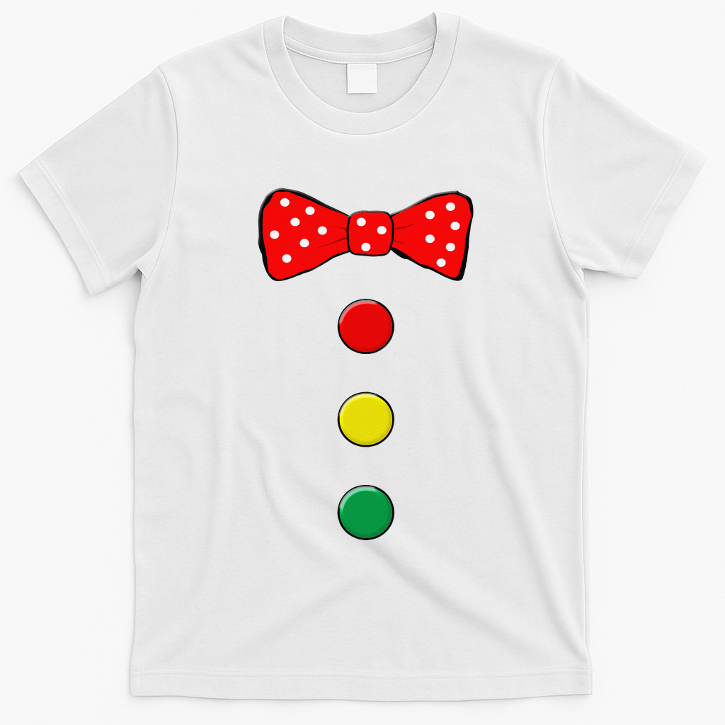 Clown Costume Halloween Funny Circus Clown Matching Family T-Shirt - White
