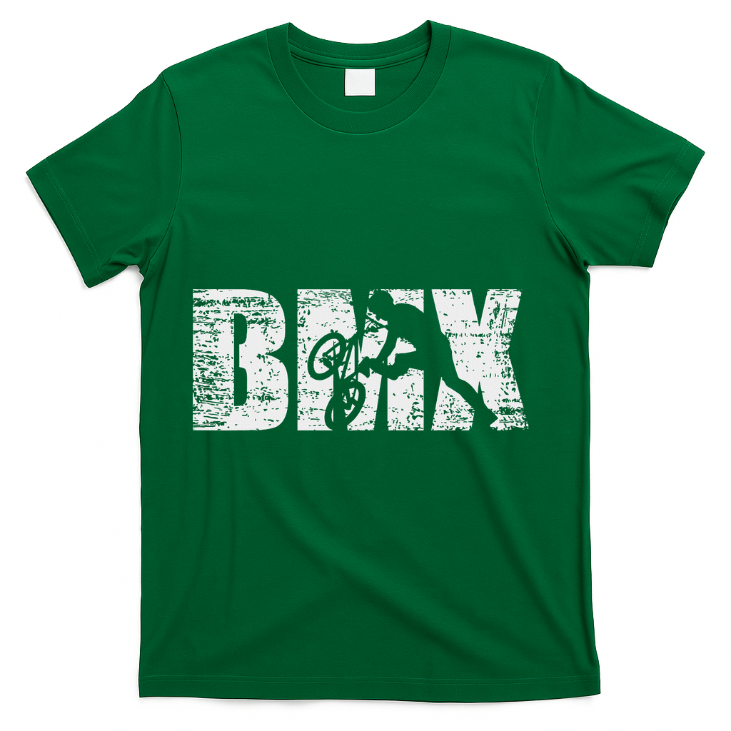 Cool Distressed Bmx For Bmx Riders T-Shirt - Green
