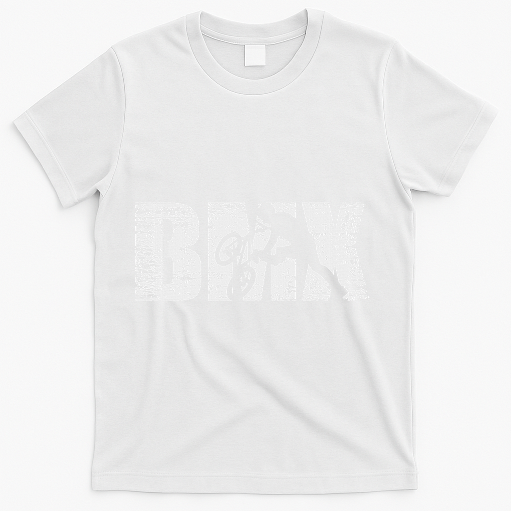 Cool Distressed Bmx For Bmx Riders T-Shirt - White