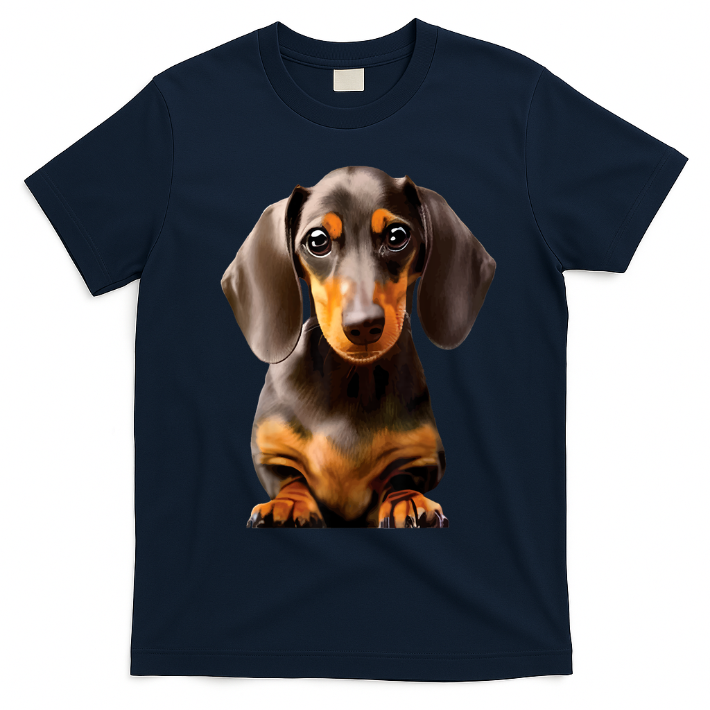 Cute Dachshund Dog Lover Animal Pet Trainer Best Gift T-Shirt - Navy Blue