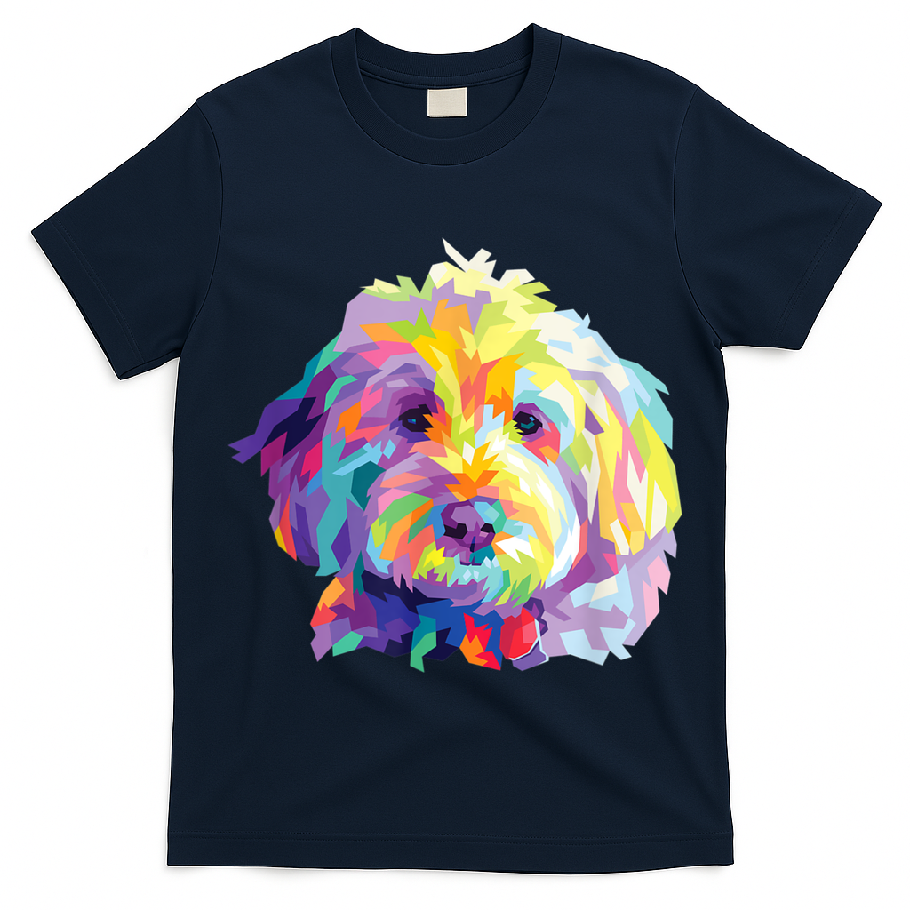 Colorful Dog Goldendoodle Gift Labradoodle Pet Bernedoodle T-Shirt