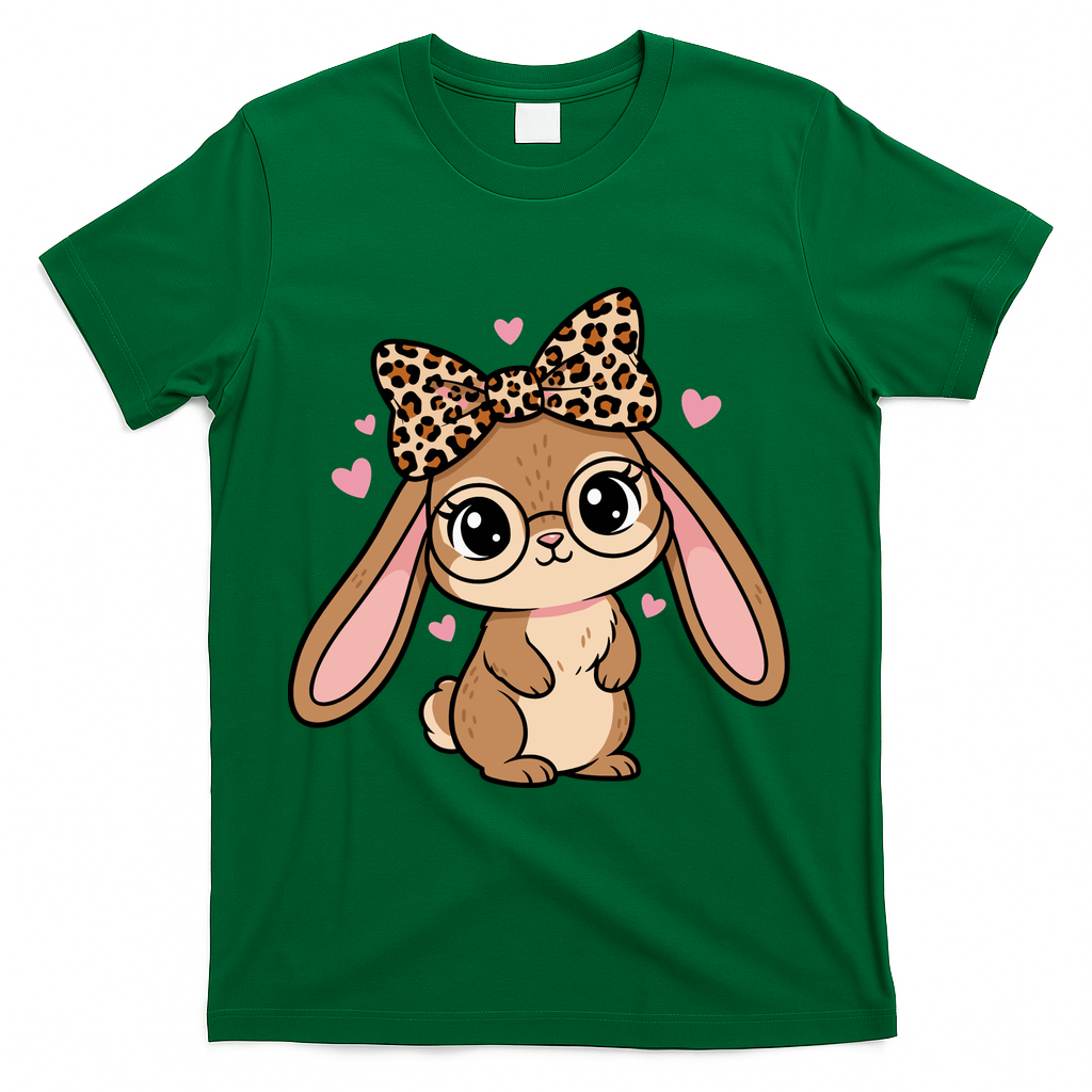Cute Easter Bunny T-Shirt - Green