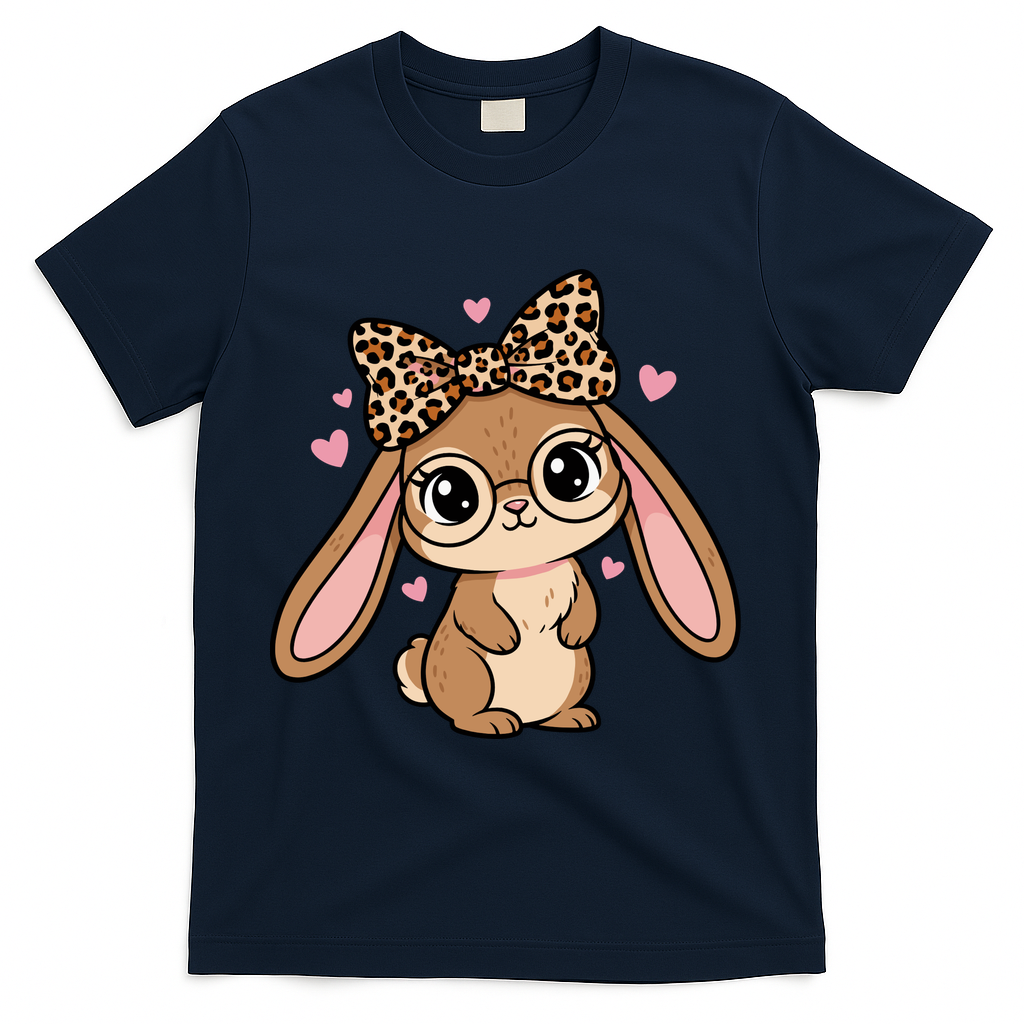 Cute Easter Bunny T-Shirt - Navy