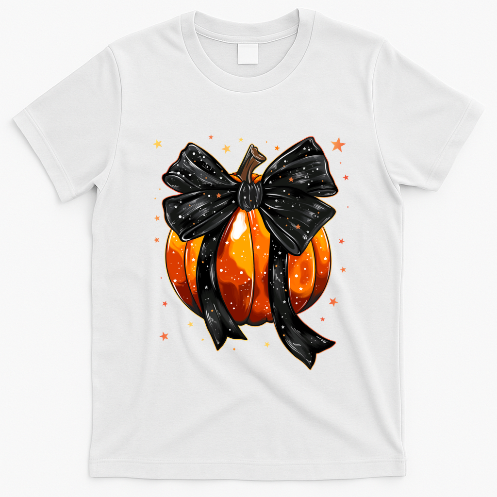 Cute Fall Autumn Halloween Pumpkin T-Shirt - White