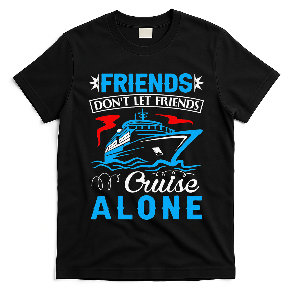 Cute Friends Don't Let Friends Cruise Alone Cruising T-Shirt
