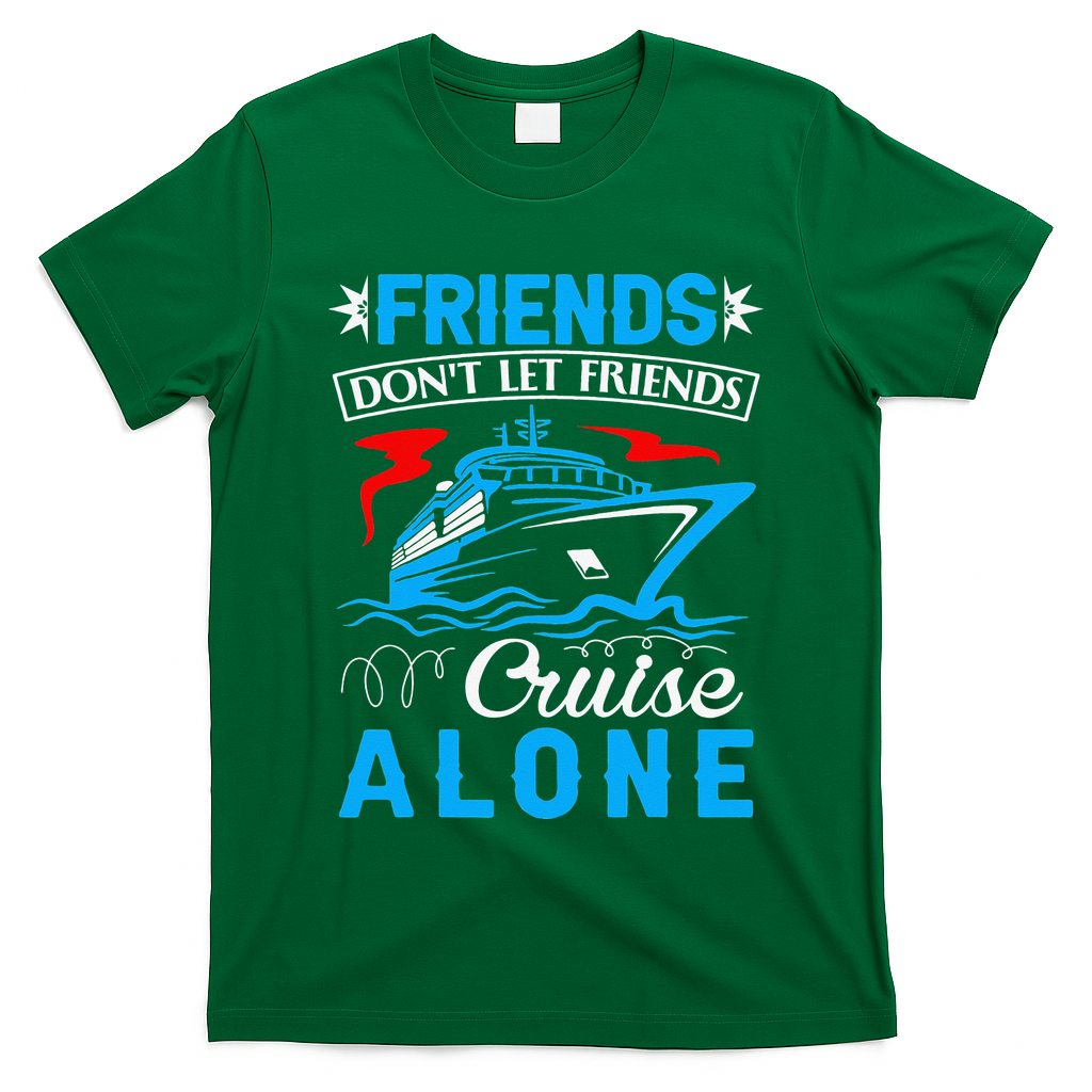Cute Friends Don't Let Friends Cruise Alone Cruising T-Shirt