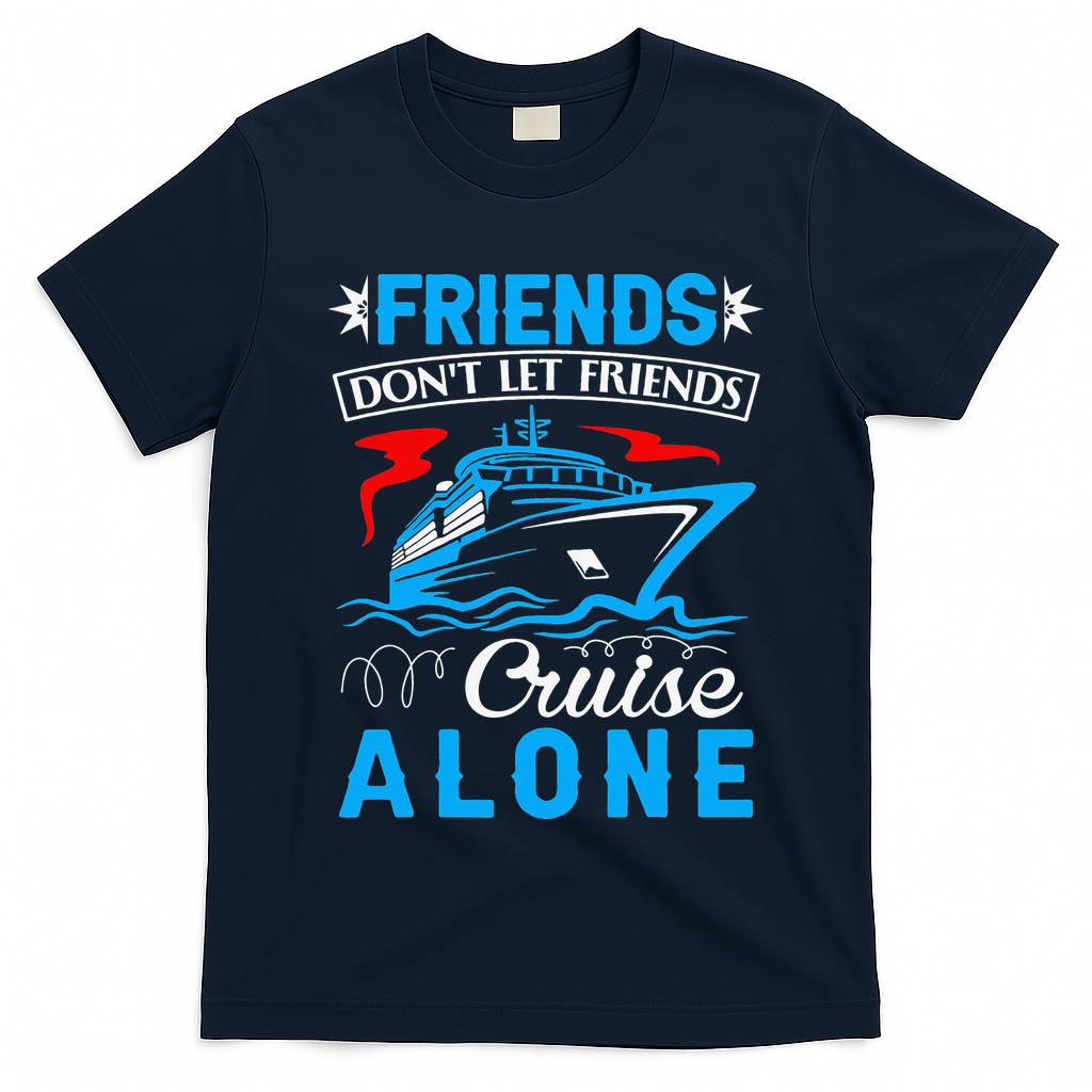 Cute Friends Don't Let Friends Cruise Alone Cruising T-Shirt