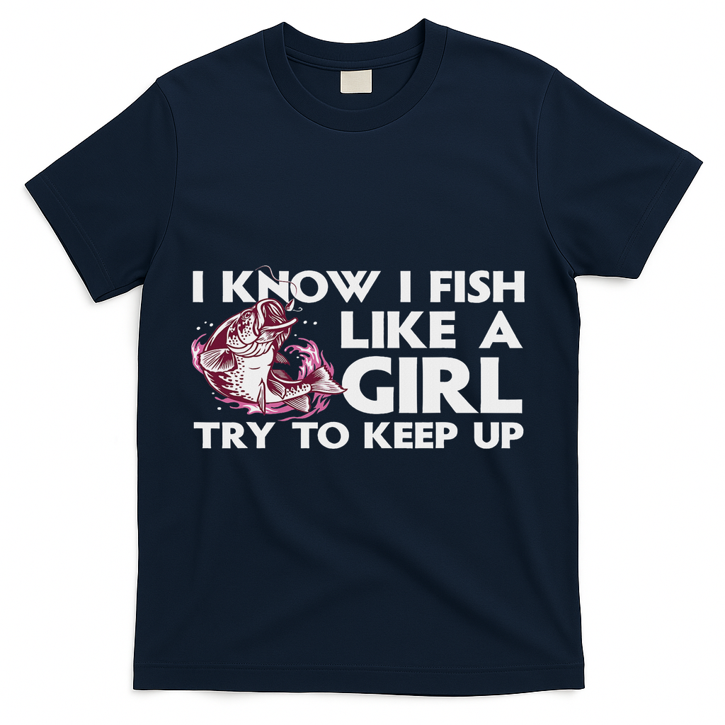Cool Fishing For Women Trout Angler Bass Fish Hunting T-Shirt - Navy