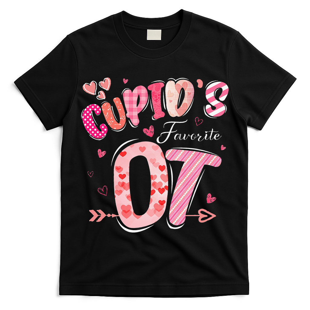 Cupid's Favorite OT Occupational Therapist Therapy Valentine T-Shirt