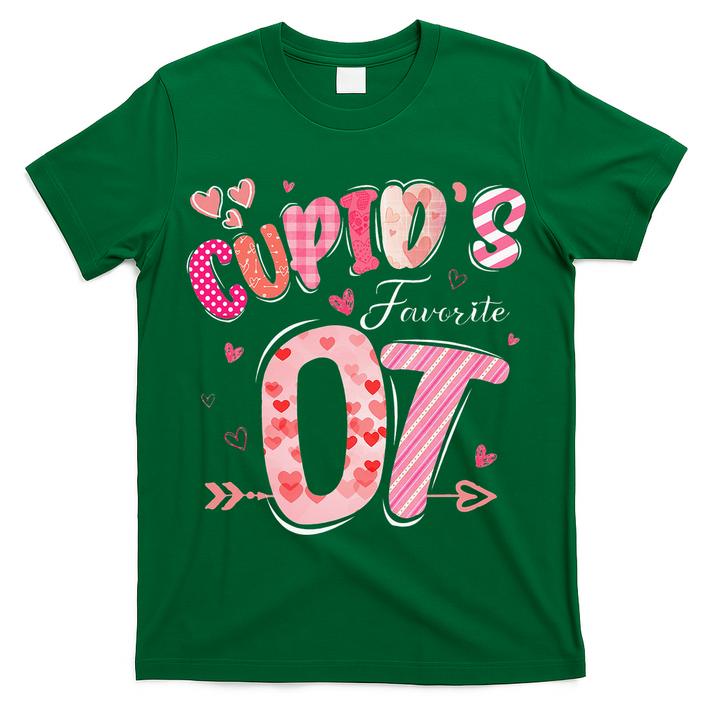 Cupid's Favorite OT Occupational Therapist Therapy Valentine T-Shirt