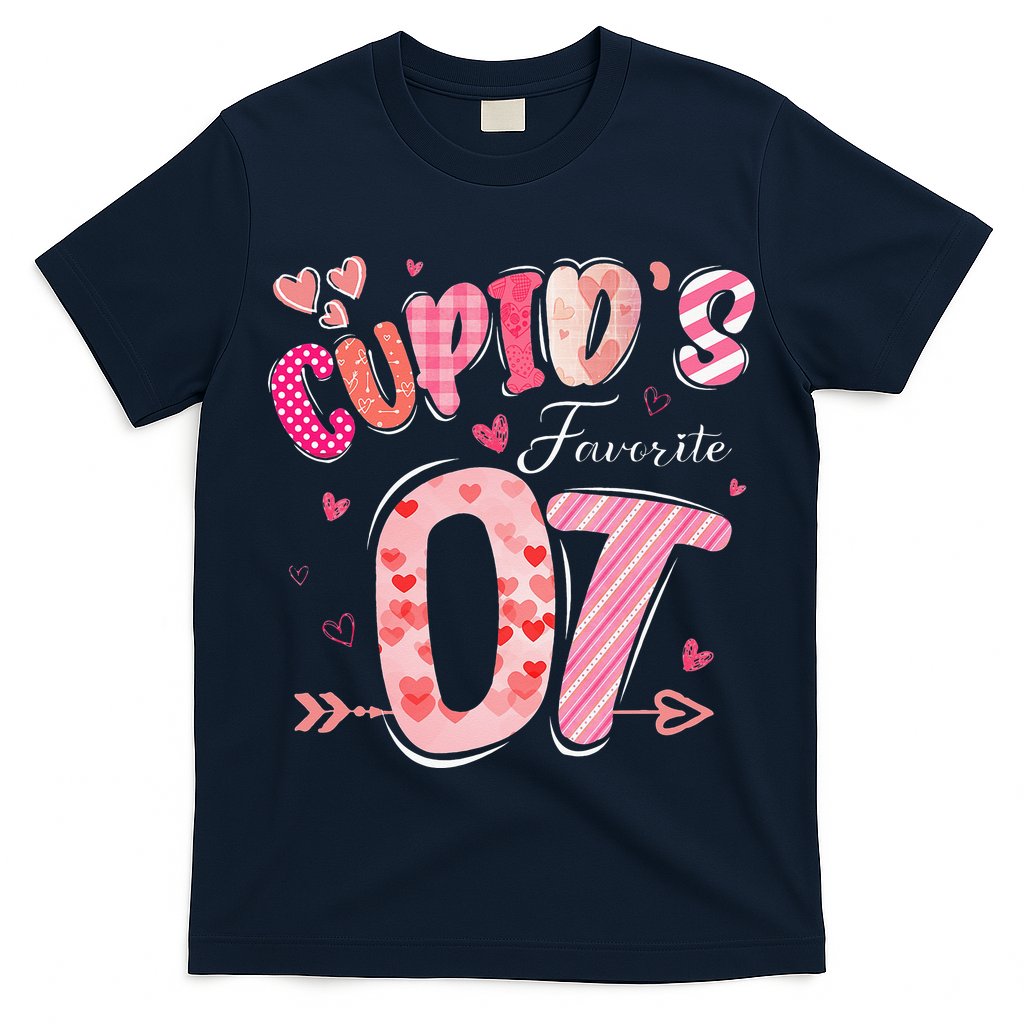 Cupid's Favorite OT Occupational Therapist Therapy Valentine T-Shirt