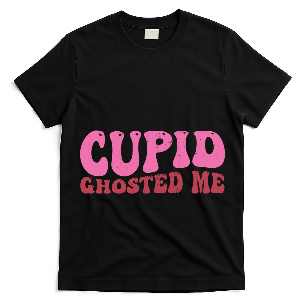Cupid Ghosted Me Funny Valentines Day T-Shirt