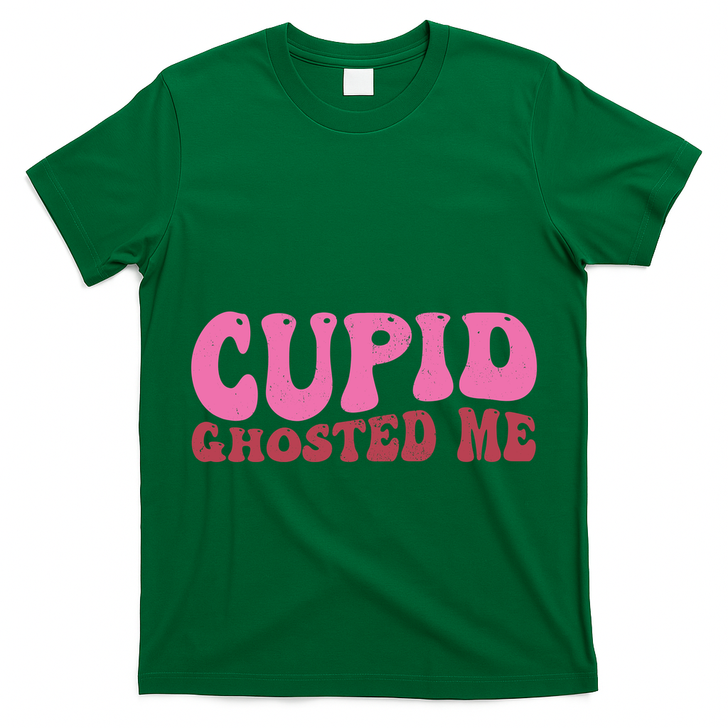 Cupid Ghosted Me Funny Valentines Day T-Shirt