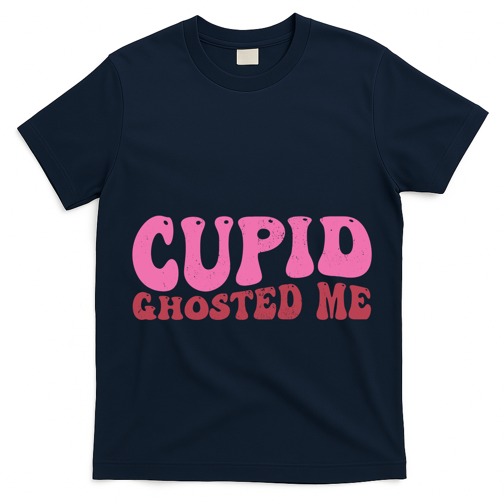 Cupid Ghosted Me Funny Valentines Day T-Shirt