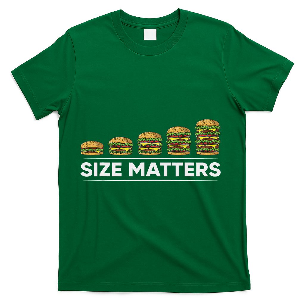 Cool Hamburger Gift For Women Funny Fast Food Size T-Shirt - Green