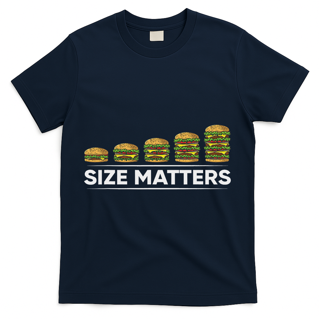 Cool Hamburger Gift For Women Funny Fast Food Size T-Shirt - Navy