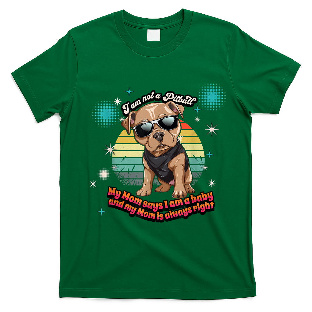 Cute I Am Not A Pitbull Funny Pitbull Dog Owners Gifts T-Shirt - Irish Green