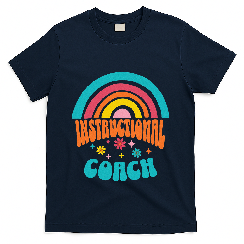 Cute Instructional Coach Appreciation Week Back To School T-Shirt - Navy