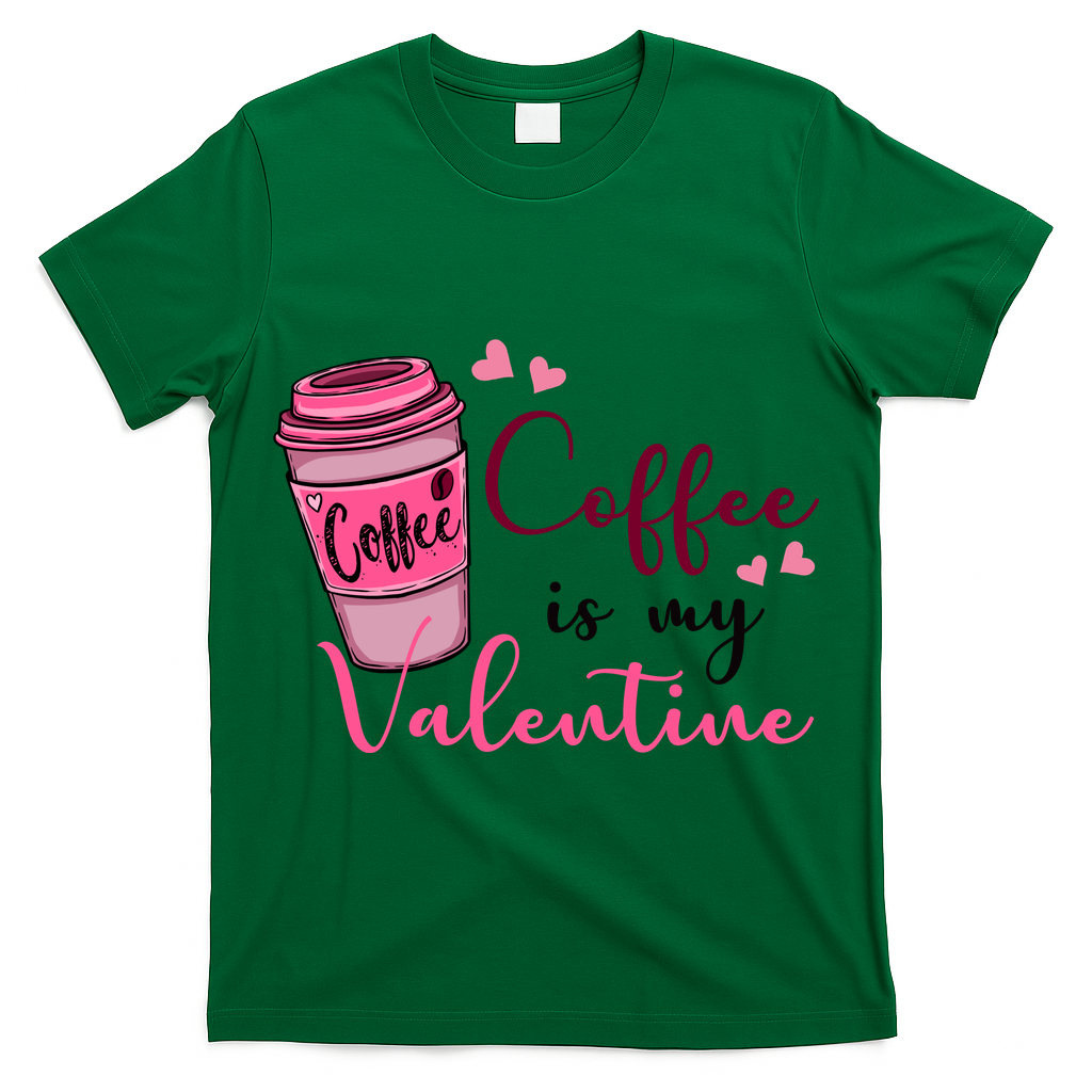 Coffee Is My Valentine Cute Coffee Lover T-Shirt