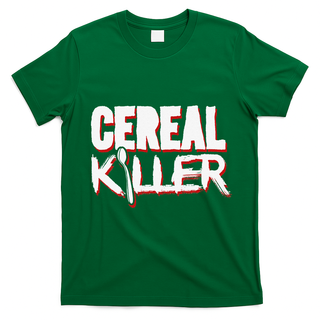 Cereal Killer Funny Halloween Costume T-Shirt - Irish Green