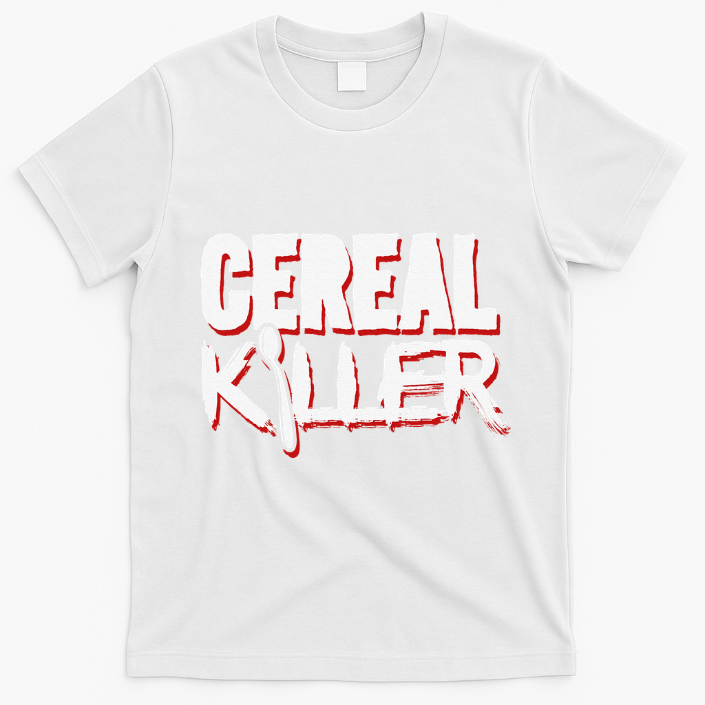 Cereal Killer Funny Halloween Costume T-Shirt - White