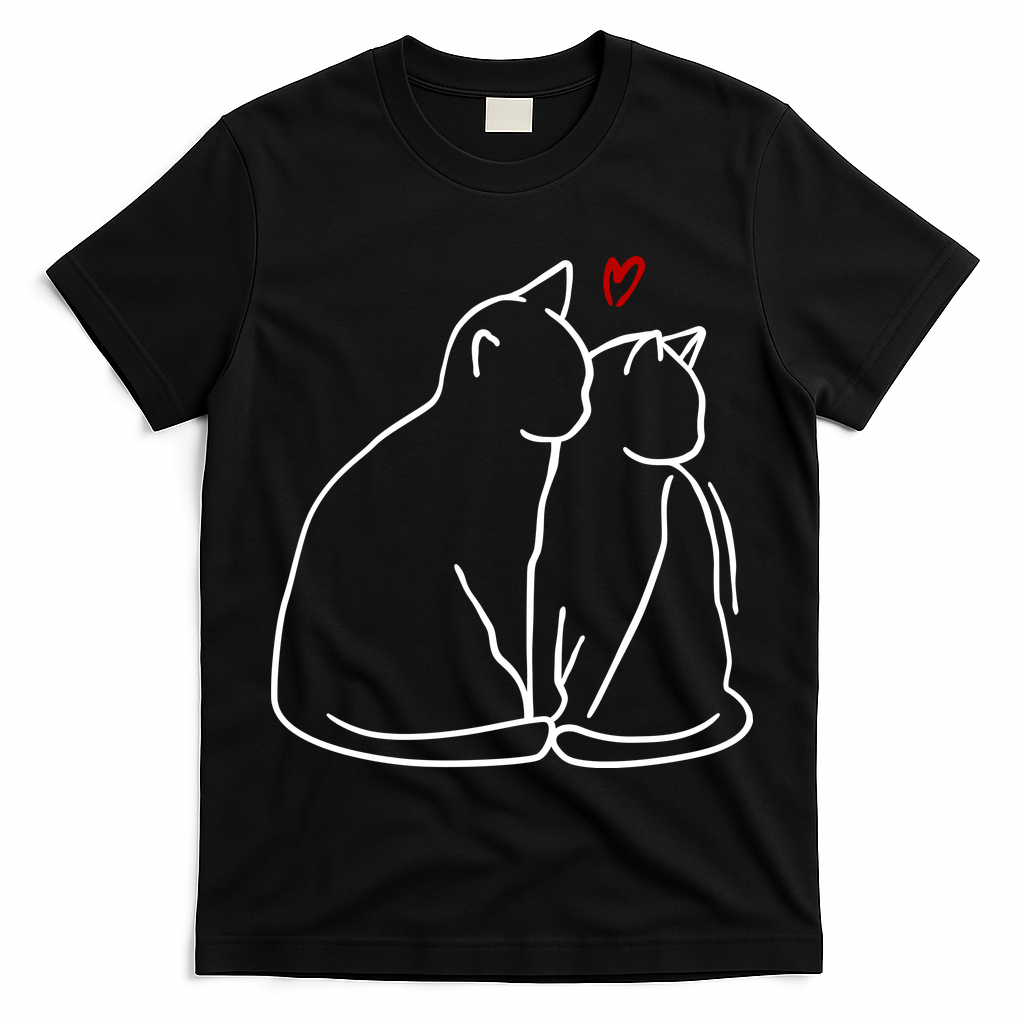 Cat Lover Cute Valentine T-Shirt