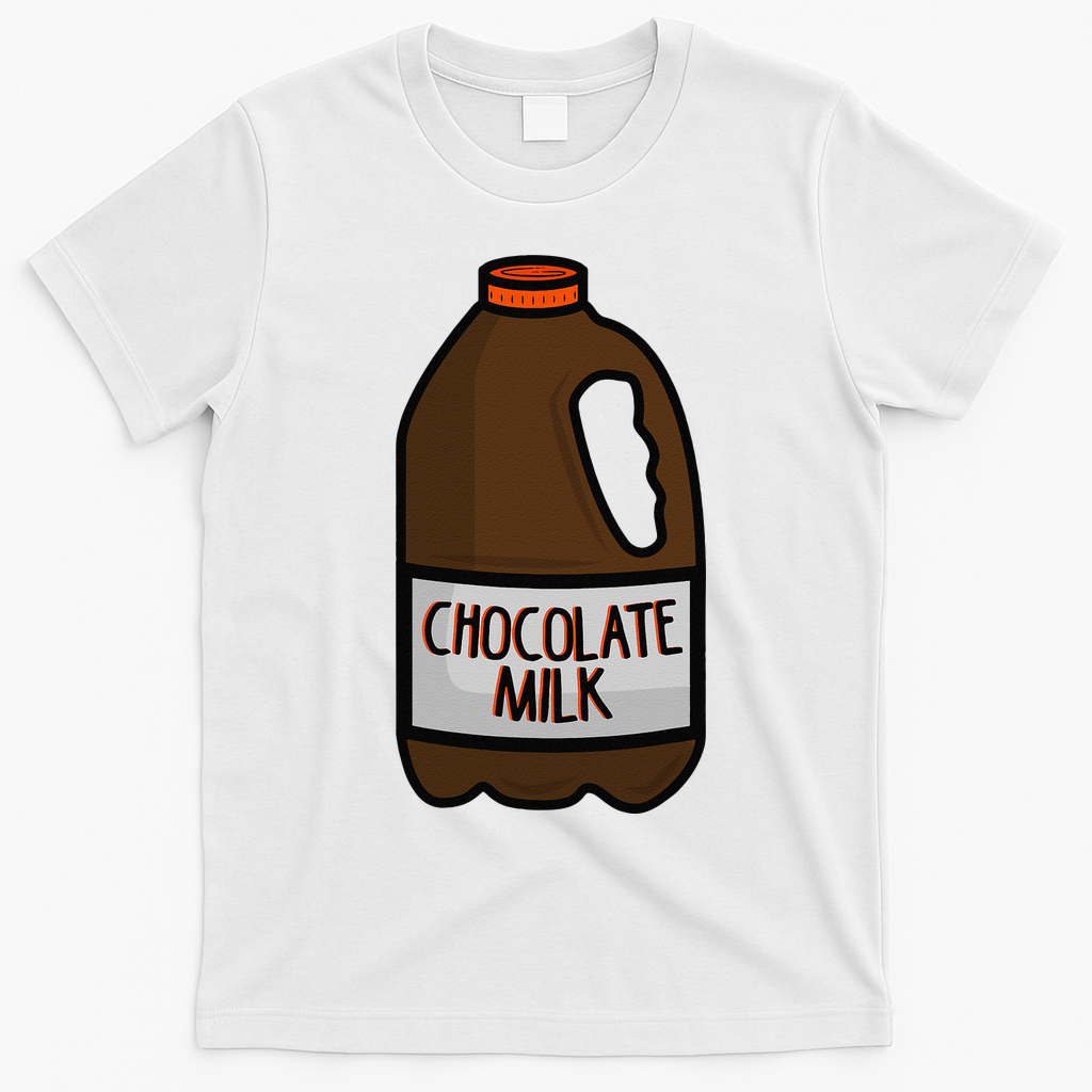 Chocolate Milk Costume Matching Halloween Costume T-Shirt - White
