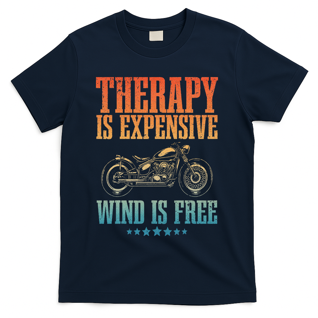 Cool Motorcycle For Women Motorcycle Lovers Bike Rider T-Shirt - Navy